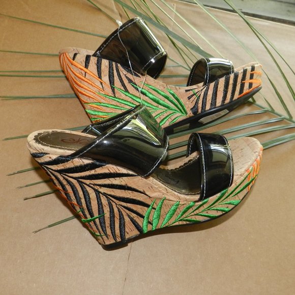 Naughty Monkey  Palmetto Platform Wedges Sandals  💥NWT!🆕FAST😮‍💨⚡🚚 - Picture 2 of 11